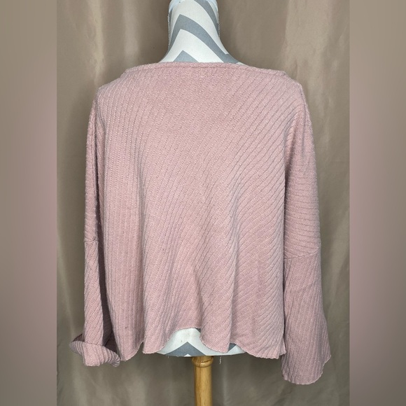 Free People Small Pink Oversized Sweater - Picture 6 of 8